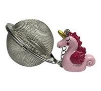 ENESCO Boule à thé en inox avec une breloque en forme de Licorne des mers ROSE G