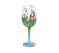 Enesco Designs by Lolita Firefly Verre à vin artisanal peint à la main Multicolore