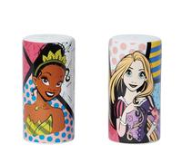 Enesco Disney Britto Ensemble salière et poivrière Aurora Tiana Raiponce et Jasmine Multicolore 8,9 cm