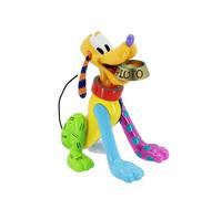 Enesco Disney Figurine miniature Britto Pluton avec bol pour chien 95e anniversaire, 8,2 cm, multicolore