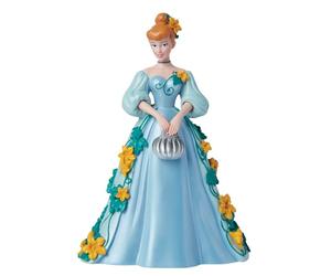 Enesco Disney Showcase Figurine botanique Princesse Cendrillon Tenant Une Citrouille argentée, 21 cm, Multicolore, 8.46 inch