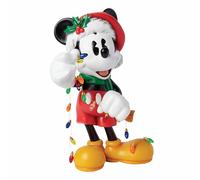 Enesco Disney Showcase Grande Figurine de Père Noël Mickey Mouse Multicolore 31 cm