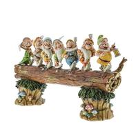 Enesco Disney Traditions 4005434 Figurine les 7 Nains de Retour Résine 20 cm, Blanc