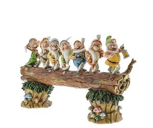 Enesco Disney Traditions 4005434 Figurine les 7 Nains de Retour Résine 20 cm, Blanc