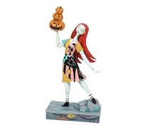Enesco Disney Traditions by Jim Shore Figurine L'Étrange Noël de Monsieur Jack Sally Tenant des citrouilles, 23 cm, Multicolore