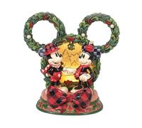 Enesco Disney Traditions by Jim Shore Figurine Lumineuse Mickey et Minnie Mouse Diorama 19 cm Multicolore