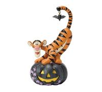 Enesco Disney Traditions by Jim Shore Figurine Winnie l'ourson Tigrou sur lanterne noire phosphorescente Multicolore 14 cm