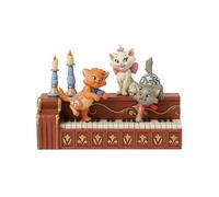 Enesco Disney Traditions Collection par Jim Shore Les Aristochats jouant sur un piano Figurine en résine peinte à la main Figurines Disney classiques Décoration d'intérieur 12,5 cm
