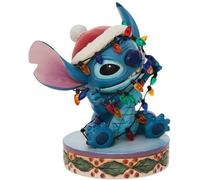 Figurine Disney Tradition - Lilo Et Stitch - Stitch Avec Guirlandes