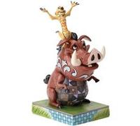 ENESCO Figurine de Collection Timon and Pumbaa - Hauteur 17.5 cm - Largeur 7.8 - Profondeur 10 cm MARRON G