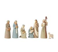 Enesco Foundations Ensemble de Figurines Miniatures de la crèche de Noël, 11,4 cm, Multicolore