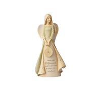 Enesco Foundations Retirement Journey Angel Holding Clock Miniature Figurine, 4.33 inch, Multicolor