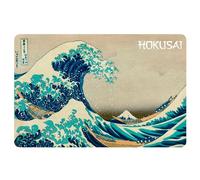 Enesco France Set de Table Rectangulaire Katsushika Hokusai, La Grande Vague de Kanagawa, Bleu, 16.5 x 11.3 inches, 42 x 29 cm