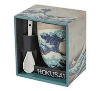 Enesco France Tasse mug et cuillère Katsushika Hokusai (La Grande Vague de Kanagawa)
