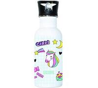 Enesco Gourde Sport blanche en Aluminium Girls - 500 ml Blanc G