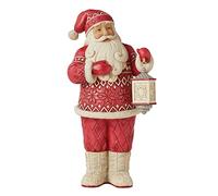 Jim Shore Heartwood Creek Figurine Père Noël avec bottes duveteuses