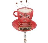 Enesco Horloge cappuccino Allen Designs - Hauteur avec balancier 41 cl x Largeur 25 cm x Profondeur 4 cm rouge G