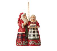 Enesco Jim Shore Décoration Père Noël et Mme Noël