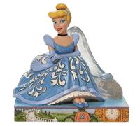 Enesco Jim Shore Disney Traditions Figurine Cendrillon avec Pantoufle en Verre, 13 cm, Multicolore, 5.39 inch