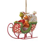 Enesco Jim Shore Dr. Seuss Le Grinch et Max dans un tra neau Ornement suspendu