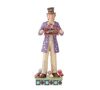 Enesco Jim Shore Figurine Willy Wonka avec Chocbar Rotatif