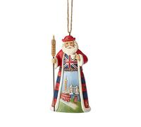 Enesco Jim Shore Heartwood Creek Décoration à Suspendre Motif Père Noël Multicolore 4,5 cm