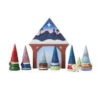 Enesco Jim Shore Heartwood Creek Ensemble de Figurines de Nain de Noël Petit mais miraculeux, 8 cm, Multicolore