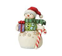 Enesco Jim Shore Heartwood Creek Figurine Bonhomme de neige et canne à sucre