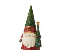 Enesco Jim Shore Heartwood Creek Figurine de Nain de Noël avec Arbre 12 cm