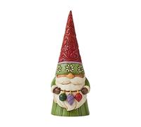 Enesco Jim Shore Heartwood Creek Figurine de Nain de Noël Tenant des Ornements Multicolore 13 cm