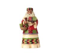 Enesco Jim Shore Heartwood Creek Figurine en résine Père Noël Africain 18 cm