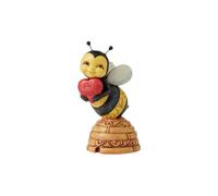 Enesco Jim Shore Heartwood Creek Figurine Miniature Abeille avec cœur, 8,5 cm, Multicolore