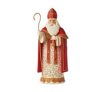 Enesco Jim Shore Heartwood Creek Figurine Père Noël Belge St. Niklaas, 18 cm, Multicolore