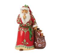 Enesco Jim Shore Heartwood Creek Figurine Père Noël Shush Quiet 21 cm Multicolore