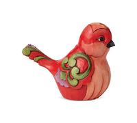 Enesco Jim Shore Heartwood Creek Floral Red Floral Bird Figurine à Plumes Fines Multicolore 10,2 cm
