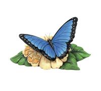 Enesco Jim Shore Heartwood Creek Mini Figurine Papillon Morpho Bleue - Résine de Pierre Peinte à la Main fabriquée à Collectionner décoratif Animal Mini Figurines Statue de décoration intérieure, 7,5