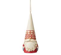 Enesco Jim Shore Heartwood Creek Nain de Noël Nordique à Suspendre, 12 cm, Multicolore pour Noël