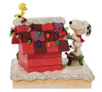 Enesco Jim Shore Peanuts Snoopy and Woodstock Figurine décorative de Niche pour Chien, 13 cm, Multicolore