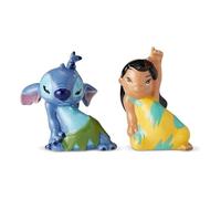Enesco Lilo and Stitch Salière et poivrière en céramique Multicolore 8,9 cm