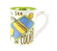 Enesco Mug à café « Our Name is Mud I'll See You in Pickleball Court », 473 ml, multicolore