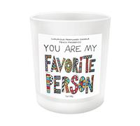 Enesco Notre nom est Mud Cuppa Doodles Tu es ma personne pr f r e Bougie parfum e en pot P che Prosecco 7 onces