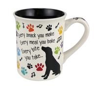 Enesco Notre nom est Mud Every Snack You Make Tasse caf pour chien de compagnie, 16 onces, multicolore