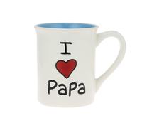 Enesco Notre nom est Mud I Heart Papa Grandfather Tasse caf 16 onces Multicolore