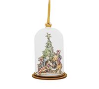 Enesco Ornement à Suspendre Winnie l'ourson et Ses Amis, Plastique, Noël