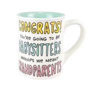 Enesco Our Name is Mud Congrats Grandparents Babysitters Tasse à café Multicolore 473 ml