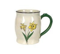 Enesco Our Name is Mud Tasse à café peinte à la main Motif jonquille Multicolore 445 ml