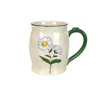 Enesco Our Name is Mud Tasse à café peinte à la main Motif marguerites Multicolore 445 ml