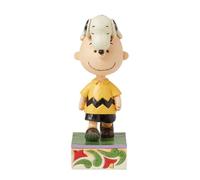 Enesco Peanuts by Jim Shore Figurine Snoopy on Charlie Brown's Head