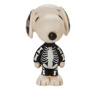 Enesco Peanuts by Jim Shore Halloween Collection Snoopy Dressed as a Skeleton Figurine miniature en résine peinte à la main Peanuts Mini figurines Snoopy Décoration d'intérieur 8,3 cm