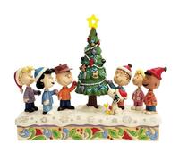 Enesco Peanuts by Jim Shore The Gang Figurine Musicale décorant Le Sapin de Noël, 20,3 cm, Multicolore